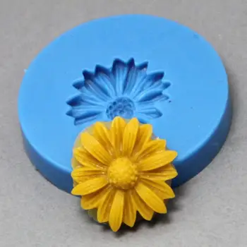 Saulespuķu Silikona veidnes ziedu ziepes pelējuma ziedi silikona ziepju veidnes ziedi silikagela mirst 3D Aromātu akmens veidnes 3d svece