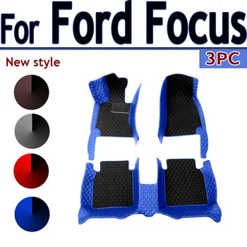 Pasūtījuma Izgatavotas Ādas Automašīnas Grīdas Paklāji Ford Focus MK4 2019 2020 2021 Paklāji Paklāju Kāju Paliktņi Piederumi