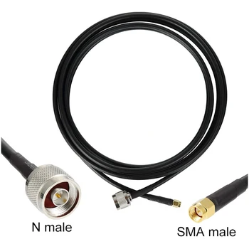 1gb N vīriešu Savienotājs Kabeļu SMA-J Plug bize Antenu RF Pierunāt Adapteris pagarinātāju koaksiālais kabelis Džemperis 10M 15M