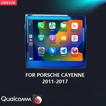 CHSTEK Android 13 Automašīnas Radio Carplay Navigācijas Porsche Cayenne II 2 2011 2012 2013 2014-2017 Qualcomm WIFI 4G Auto Stereo