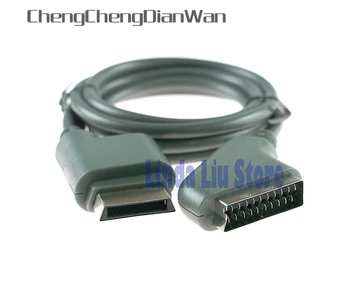 ChengChengDianWan Par XBOX360, xbox 360 1.8 M platības ziņā ir atšķirīgas 6ft RGB SCART kabelis HD SVINA Auklas 10pcs/daudz