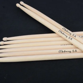 1 Pāris 5A / 7A Bungu Kociņi Stilbiņi Kļavas Koka Iesācējiem Bungas Sitamie Instrumenti Piederumi Daļām