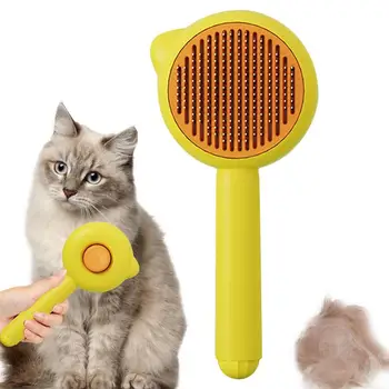 Kaķis Matu Suka Kaķu Ķemme Pašattīrīšanās Slicker Suku Efektīvu Epilāciju Vadu Sari Mājdzīvnieki Kopšanas, Tīrīšanas Piederumi