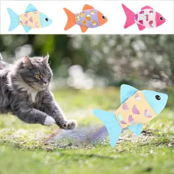 Simulācijas Plīša Zivju Skaņas Kaķis Rotaļlietas Plīša/Catnip Gudrs Kaķis Catnip Rotaļlieta, Bite Izturīgs Zivju Forma Kaķis Zobu Slīpēšanas Rotaļlietas