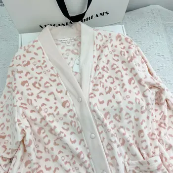 Velūra Piedurknēm Krekls ar garām Piedurknēm Bikses Komplekts Sievietēm Mīksto Mājas Drēbes Loungewear Ziemas Siltas Pidžamas, Sieviešu Bikses, Uzvalks