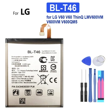 BL-T46 Akumulatora 5000mAh par LG, V60, V60, ThinQ, LMV600VM, V600VM, V600QM5, Tālruņa Baterijas Rīki, Izsekošanas Numuru
