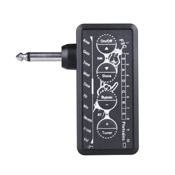 Bass Ģitāra Headphone Amp Pagraba USB Uzlādējams Mini Portatīvie Austiņu Pastiprinātājs