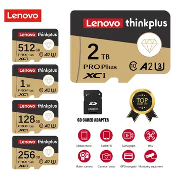 Lenovo Jaunu 2TB Micro TF SD Kartes A2 Augstas Transmisson 1 TB 512 GB un 256 gb SD/TF Flash Atmiņas Kartes 128GB Kameras Tālrunis Dūkoņa
