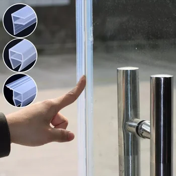 6 8 10 12 mm stikla durvju Blīvējuma Sloksnes h/F/U Formas Silikona vannas dušas Ekrāna Zīmogs Sloksnes Logu gumiju sealer Weatherstrip