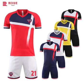 Jaunā Bērnu Futbola Jersey Komplekti, Custom Tukšu Versiju, Vīrieši Ātri sauss Kluba Komanda Profesionālo Futbola treniņa Formas Apģērbi