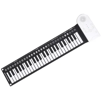IRIN 49-Atslēga Puses Roll Up Piano Silikona Pārnēsājamu Klaviatūru Mūzikas Instrumentu Izglītības Salokāms, kas Sākas Elektronisko Orgānu