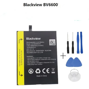 100% oriģinālās akumulatoru Blackview BV6600 akumulatora 8580mAh Ilgs gaidīšanas laiks, Augsta jauda, Blackview Li515876HTT akumulators