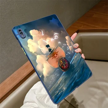 Spilgtas Krāsas Ainavu Glezniecība Case for Samsung Galaxy Tab S7 S8 Plus 12.4 A8 A7 S6 Lite Cieto Segumu Samsung Tab S9 FE Gadījumā
