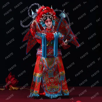 Ķīniešu stila īpašība, zīda Statuetes lelle rotājumu nelielu dāvanu, Pekinas Opera attēls maska Ķīniešu tradicionālās amatniecības