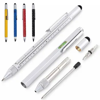 Celtniecības Instrumenti līmeņrādi Valdnieks Sīkrīku Ekrāns, Capacitive Touch Pen Multi-funkcionālo Pildspalvu Kokapstrādes Pildspalvas Lodīšu Pildspalvas