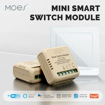 IZM Zvaigžņu Gredzens Sērijas Mini Tuya WiFi/Zigbee Smart Switch DIY Moduļu Gaismas Slēdzi 1/2 Banda Tālvadības Darbu, Alexa, Google Home