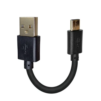 gold-plating USB 2.0 Type-c vīriešu 10cm vads, Dubulta galvu taisni vīriešu pārveidotājs, USB 3.1 C-tips, datu sinhronizācija