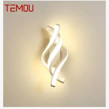TEMOU Modernās Sienas Lampas Iekštelpu White LED Vintage Sconce Gaismas Radošo Modes Dizaina Mājas Dzīvojamā Istabā, Guļamistabā Dekoratīvā