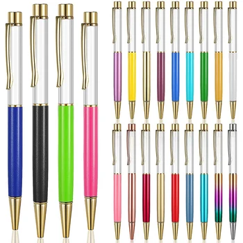 22 Krāsains Tukša Caurule Peldošās DIY Pildspalvas,Metāla Pildspalvas, veidojot Savu Mīļāko Šķidruma Smilšu Pildspalvas Piegādes Daudzos Gadījumos