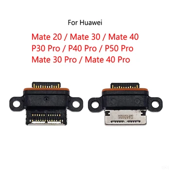 Par Huawei Mate 20 30 40 / Mate 30 40 Pro / P30 P40 50 Pro Tips-C USB Uzlāde Dokā Maksas Ligzda Ostas Jack Savienotājs