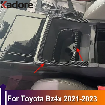Toyota Bz4x 2021 2022 2023 ABS Koksnes Graudu Priekšā Ūdens Kausa Turētāja Pudeles Uzlīmes Vāciņš Melns, Auto Piederumi 2gab