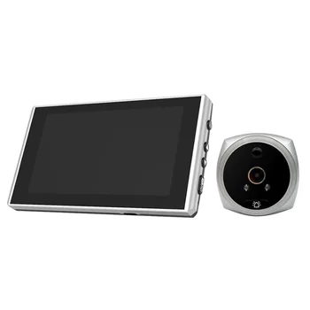 4.5 Collu LCD Ekrāns Video Durvju Digitālo Peephole Durvju Skatītāju Kamera ar 145 Grādu Leņķī PIR Nakts Redzamības Kustības Detektoru,