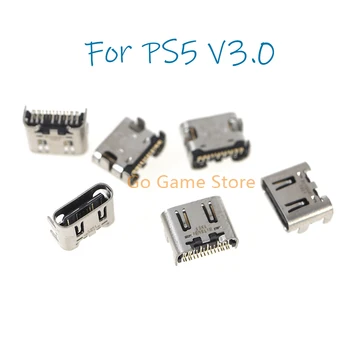 20pcs Par PS5 V3.0 Sākotnējā Tipa-C USB Uzlādes Ligzda Ostas Playstation 5 010 020 030 Lādētāju Jack Savienotājs